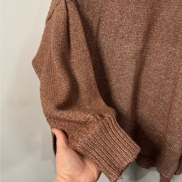 Ava & Viv - Oversized Cozy Brown Knit Sweater - Picture 10 of 11